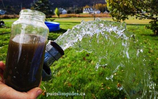 The pump to be repaired was located at a depth of 300 feet in this artesian well. It would normally have taken the intense efforts of 2 sturdy people to extract the pump. The mechanical winching took less than 10 minutes.