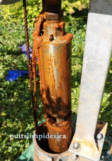 Ce puits artésien avait une eau trouble car il n'avait jamais été nettoyé