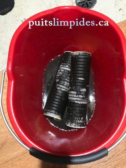 Filtres pour puits artésien remplis de manganèse