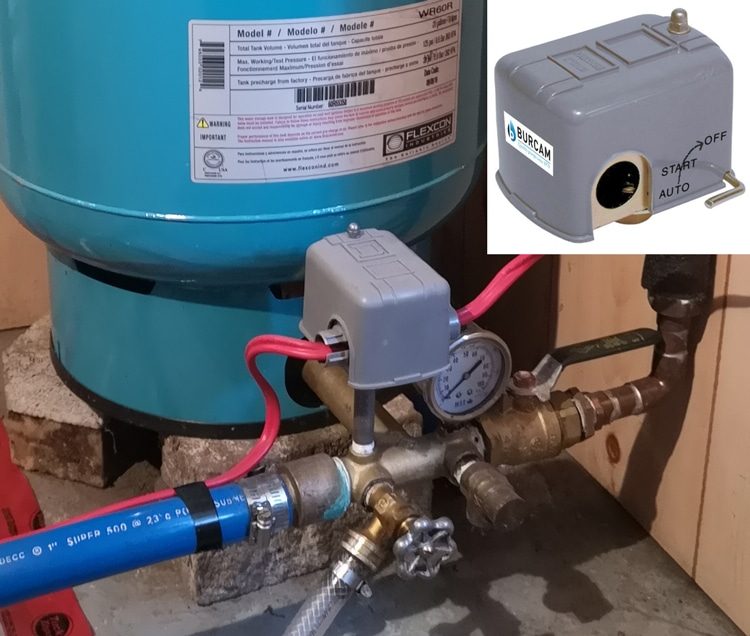 La petite boite grise est le contrôleur de la pression de la pompe