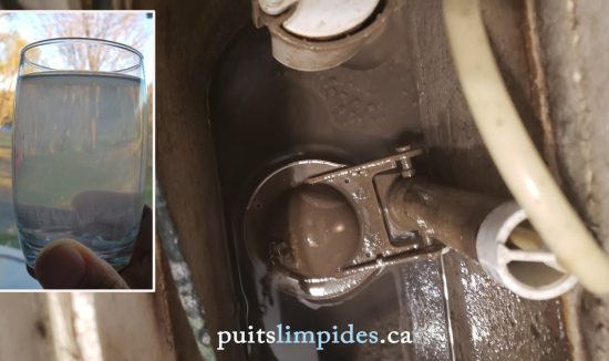 L'eau trouble était causée par une accumulation d'argile